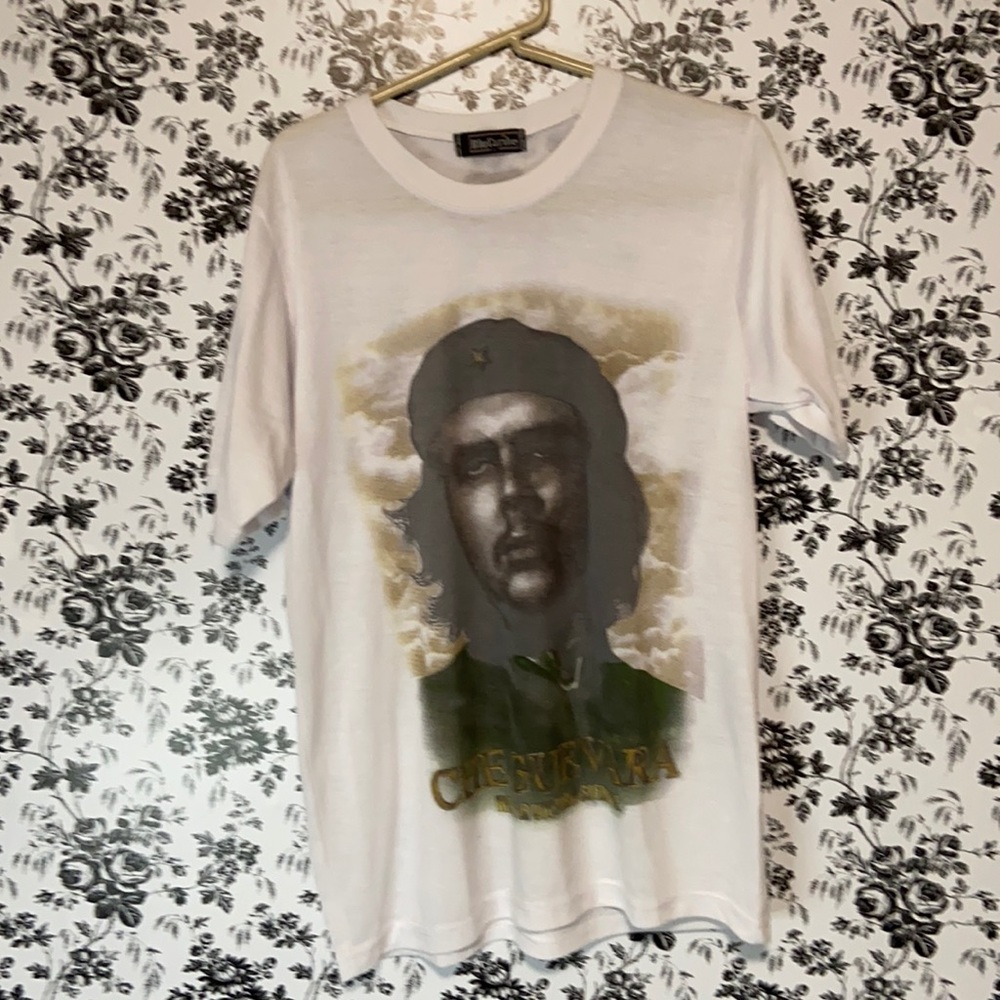 Che Guevara Hasta La Victoria Siempre White T-Shirt Size Large